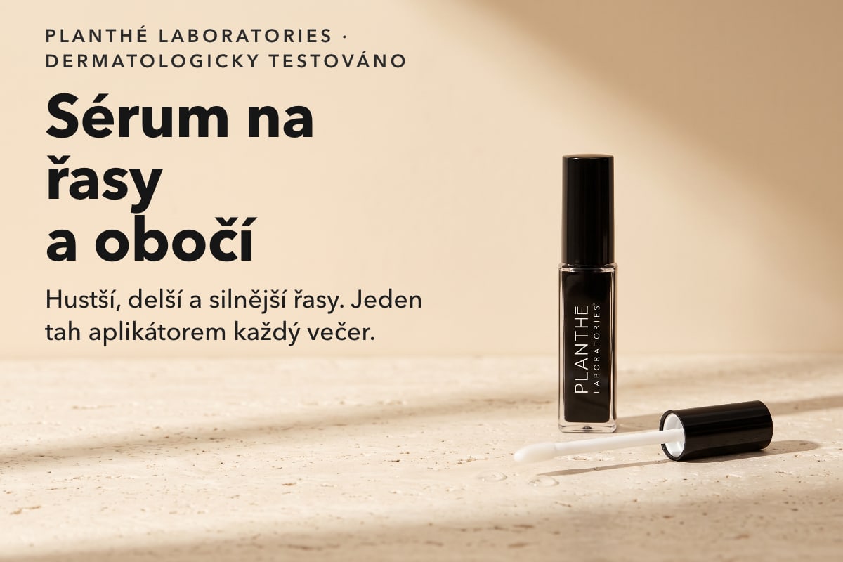 PLANTHÉ Sérum pro růst řas a obočí 6 ml – dermatologicky testované sérum s peptidy, biotinem a kofeinem